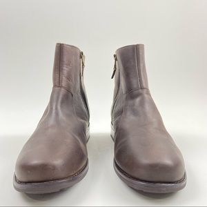 OluKai Kaona ll Booties Size 9 Side Zipper Brown